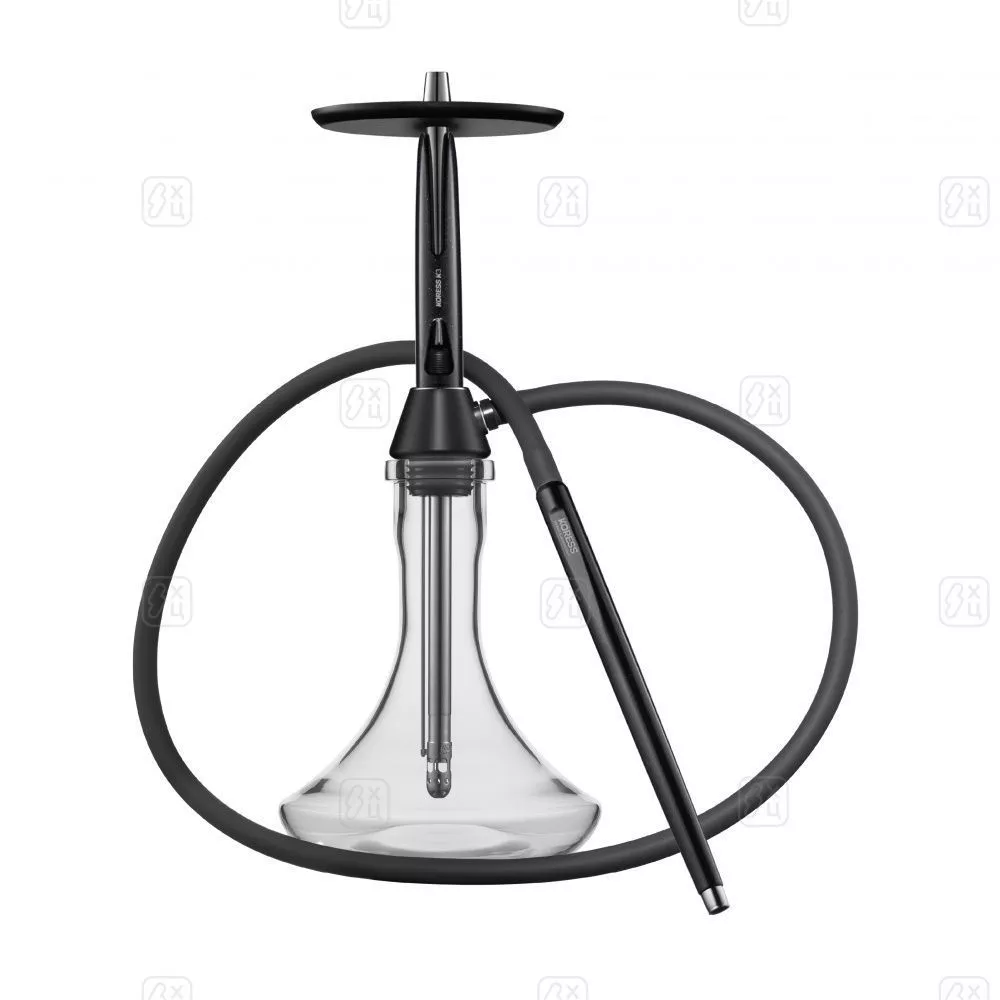 188_Кальян_Koress_Hookah_К3_Black_Gloss_черный_глянец