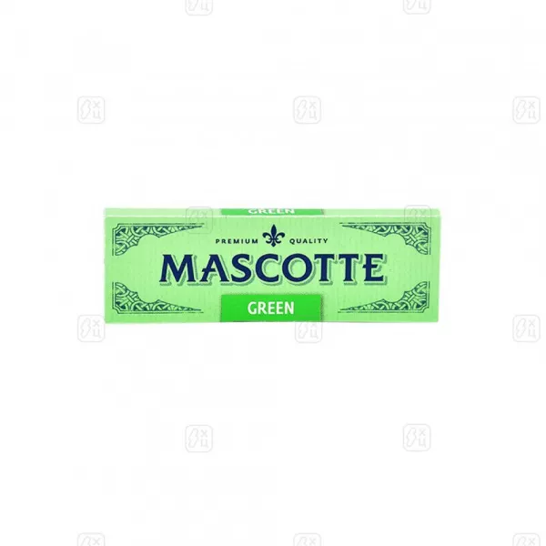 139_Бумага_для_самокруток_MASCOTTE_Green_Cut_Corners_Green_50шт