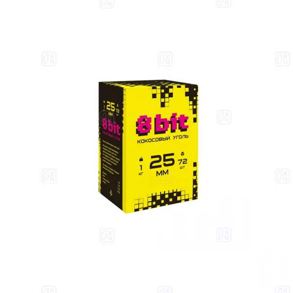 Уголь 8 Bit 25mm (1кг 72шт)