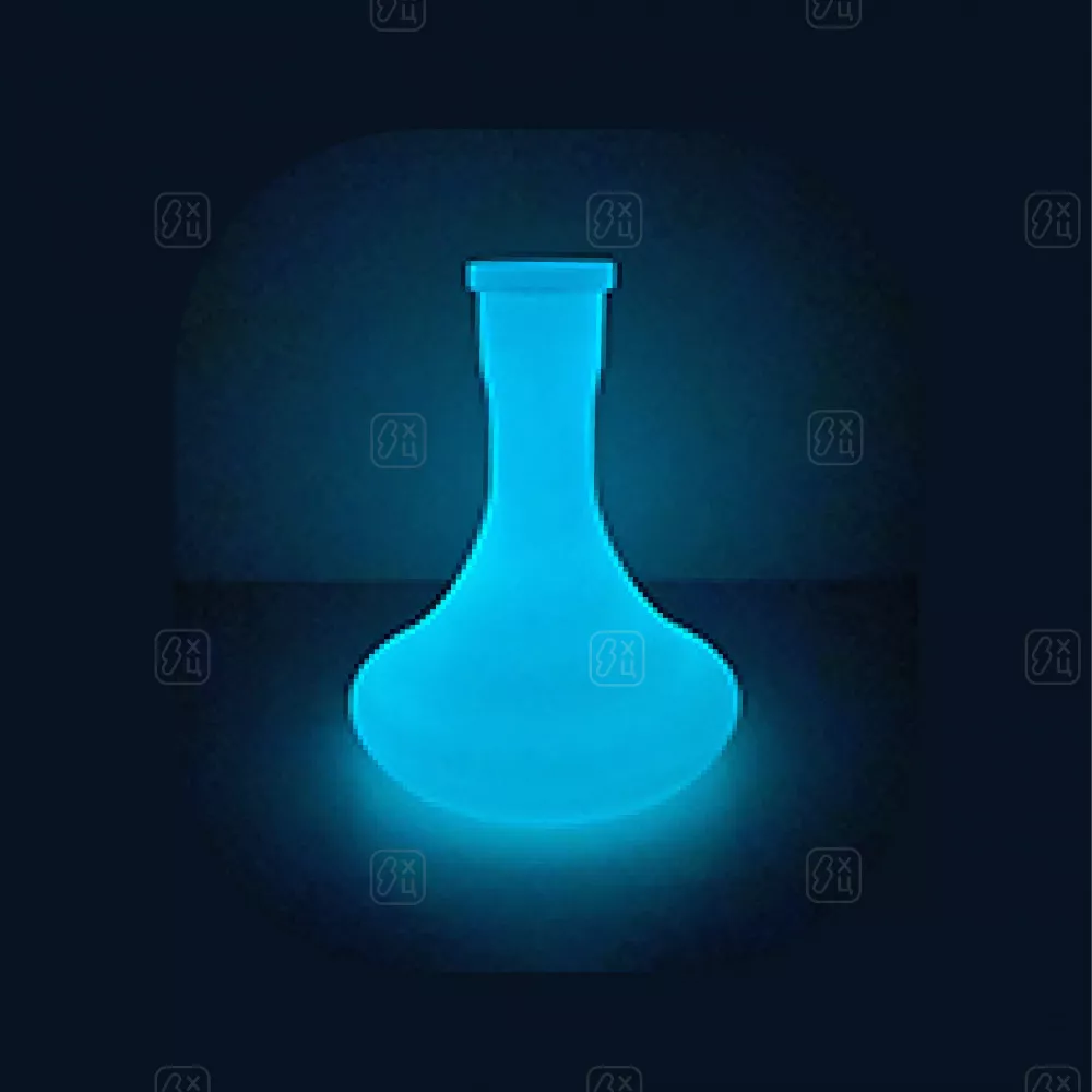 Колба VesselGlass Крафт (Синий флуоресцентный)