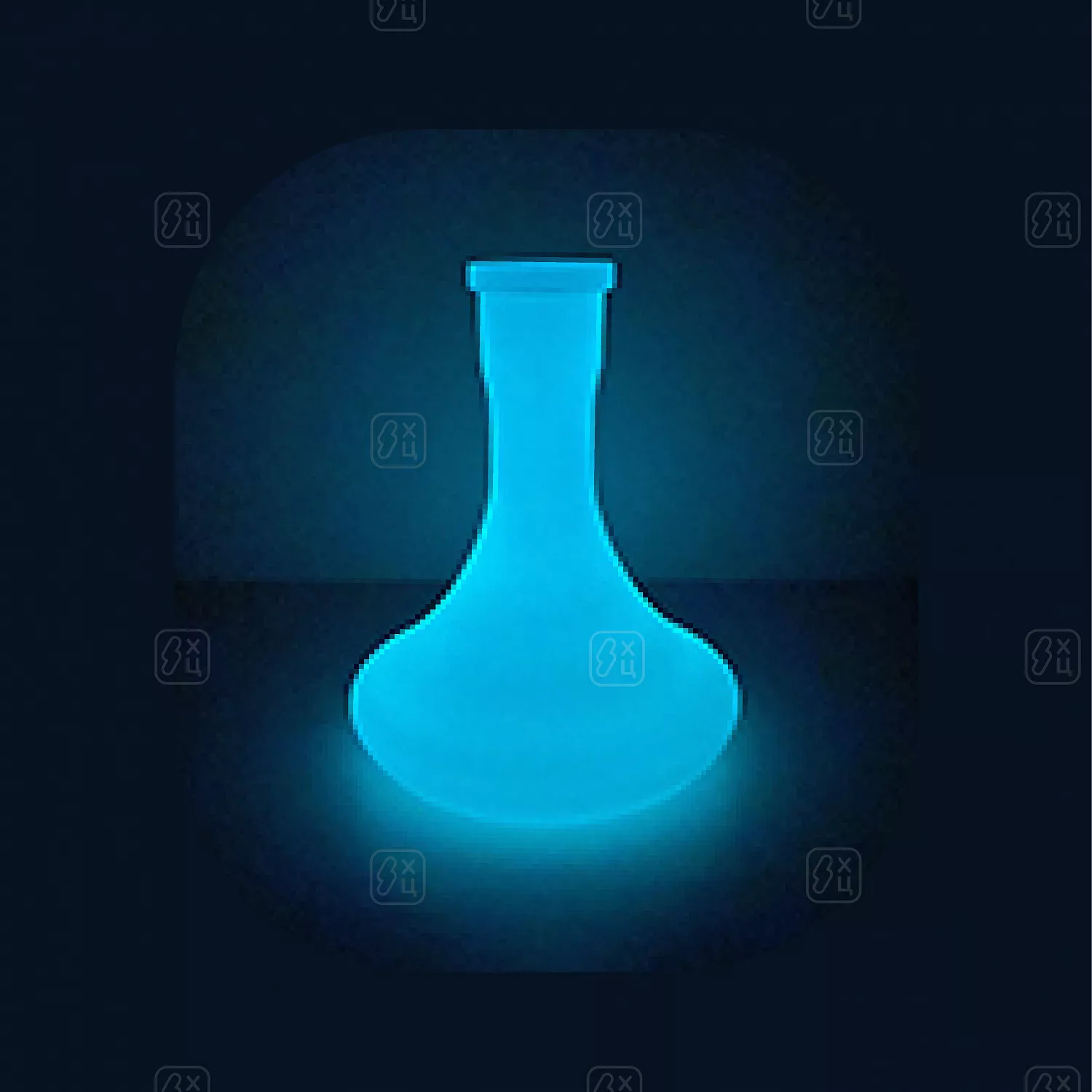 Колба VesselGlass Крафт (Синий флуоресцентный)